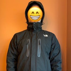 The North Face Black Hooded Jacket-TNF APEX - EUC